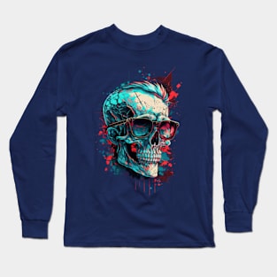 Hip and Cool Skull Long Sleeve T-Shirt